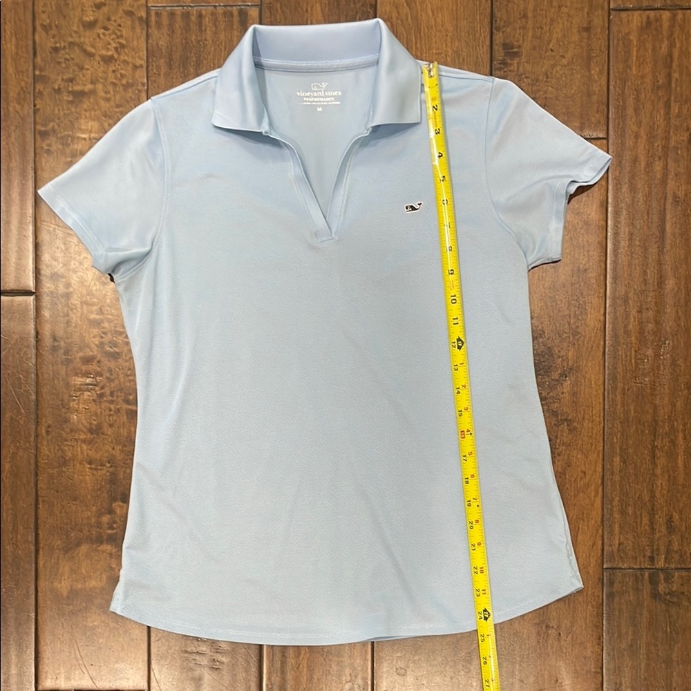 Vineyard Vines Blue Fitted Polo Short Sleeve Tee - Picture 8 of 11